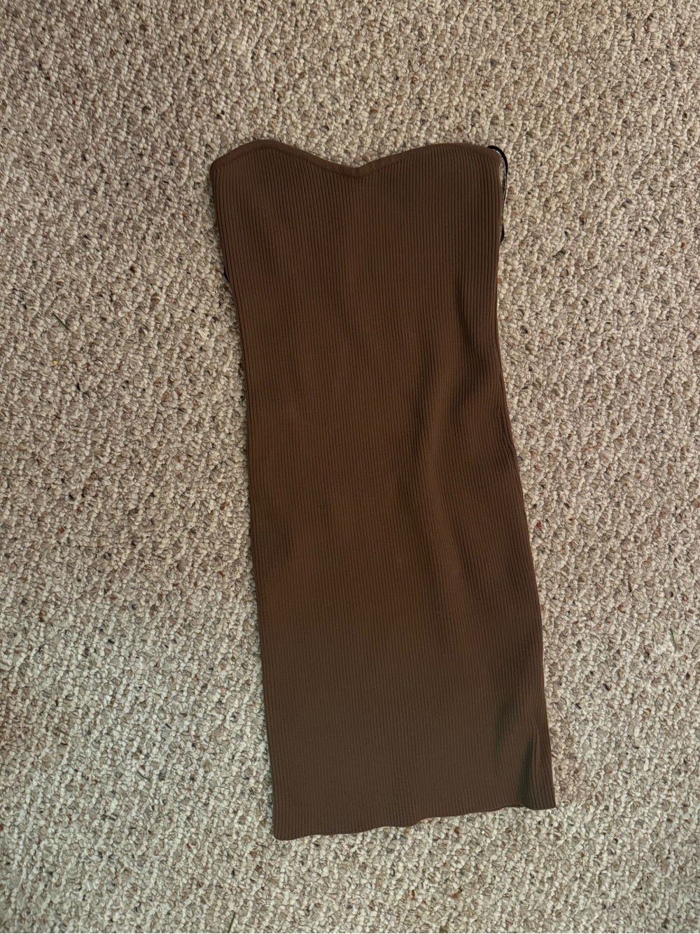 Forever 21 brown strapless dress
